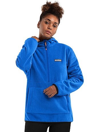 Felpa in pile con cappuccio donna sport invernali donna montreux-w