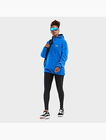 Felpa in pile con cappuccio donna sport invernali donna montreux-w