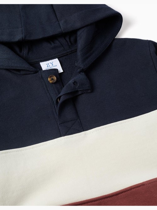 Felpa in pile con cappuccio e colour block - Kiabi Felpa in pile con cappuccio e colour block - Kiabi