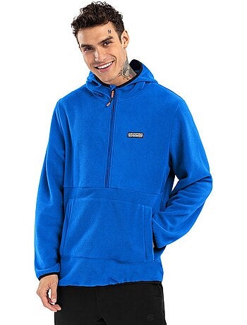Felpa in pile con cappuccio uomo sport invernali uomo montreux
