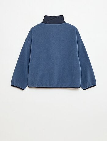 Felpa in pile con collo alto