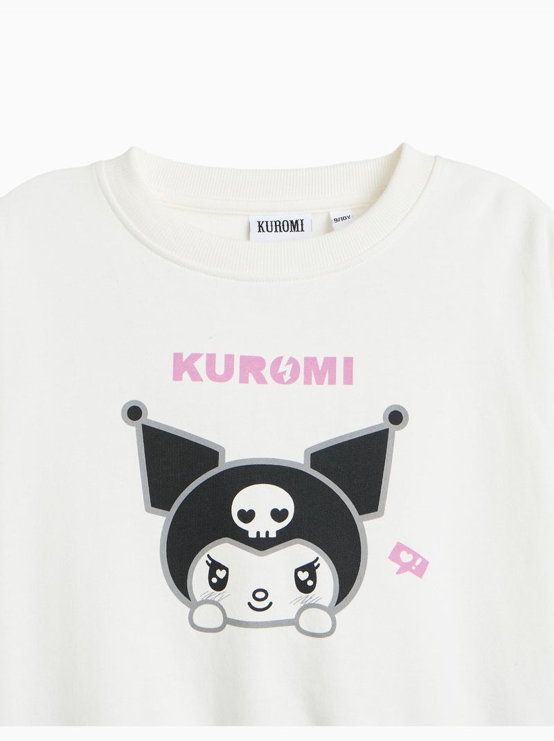 Felpa in pile 'kuromi', mo fashion Bianco - Kiabi