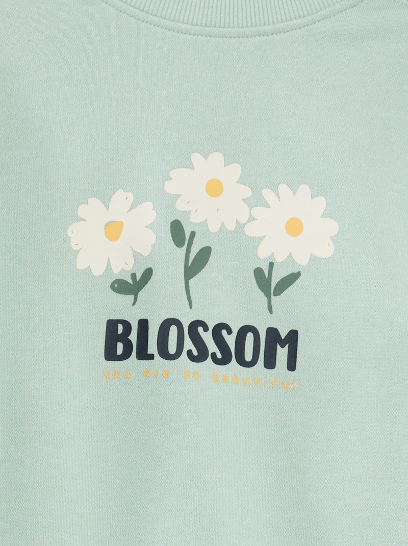 Felpa in pile leggero a righe - So Easy VERDE - Kiabi