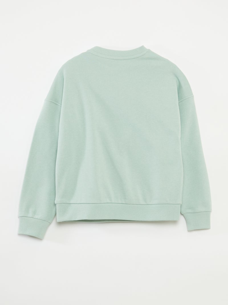 Felpa in pile leggero a righe - So Easy VERDE - Kiabi