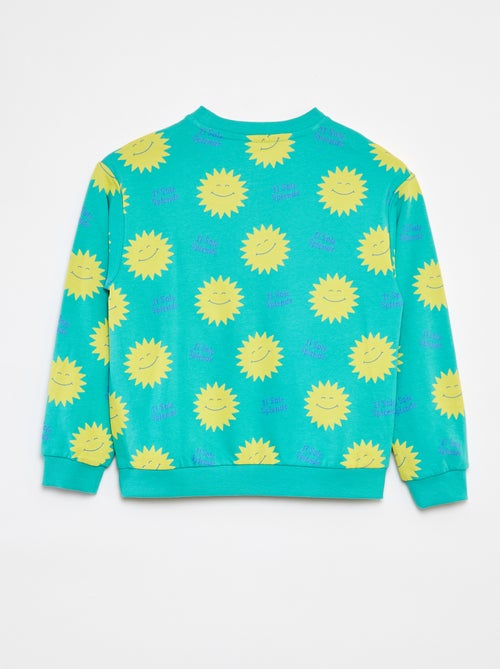 Felpa in pile leggero con motivo - Kiabi