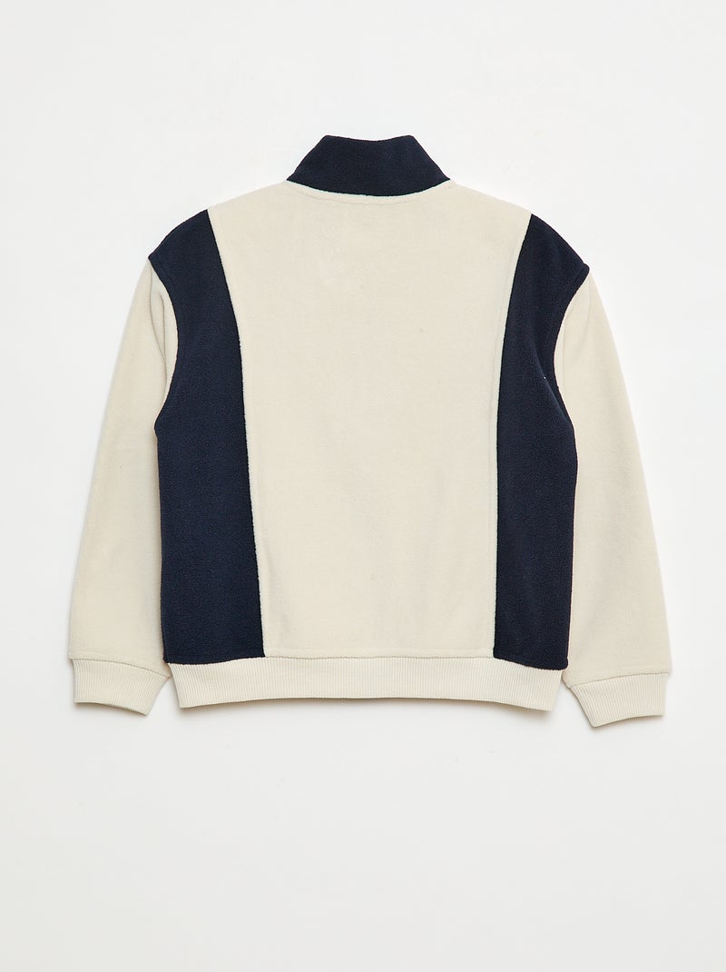 Felpa in pile loose Beige - Kiabi