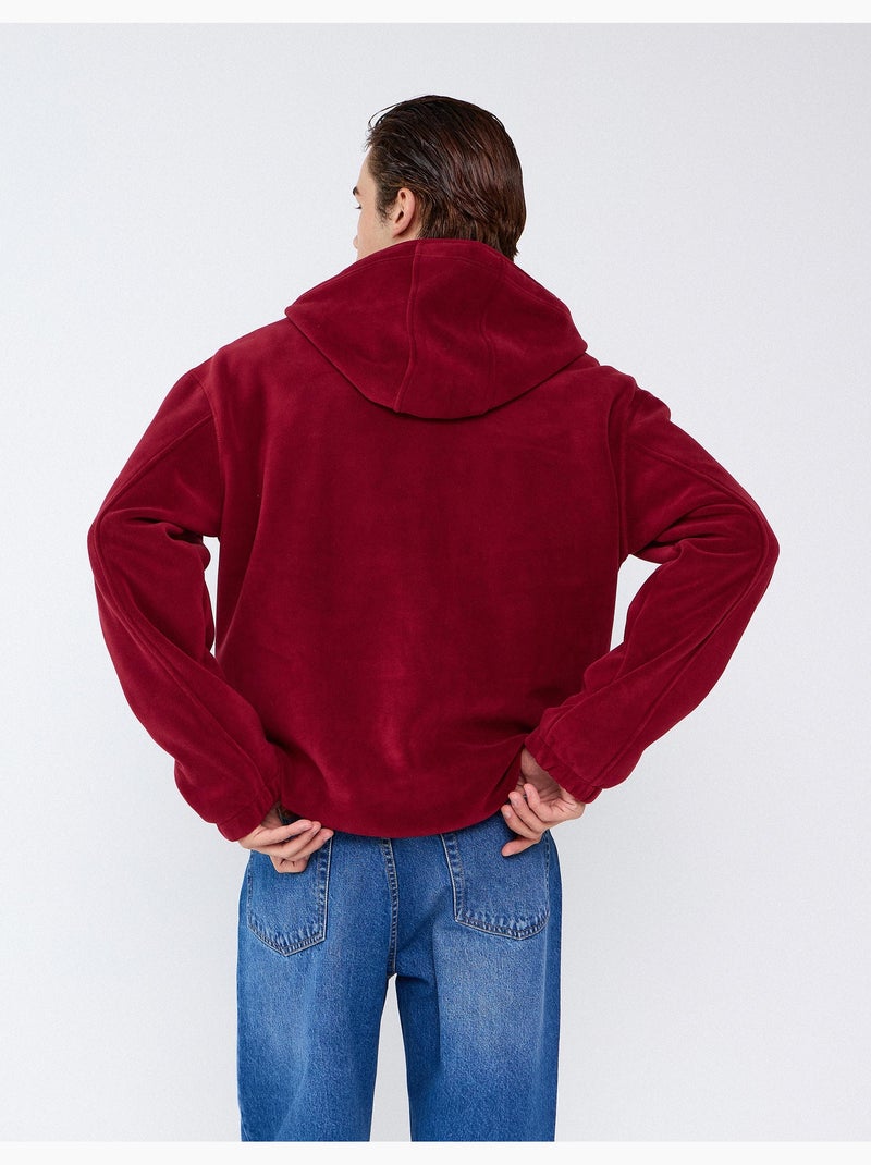 Felpa in pile, mo fashion Rosso - Kiabi
