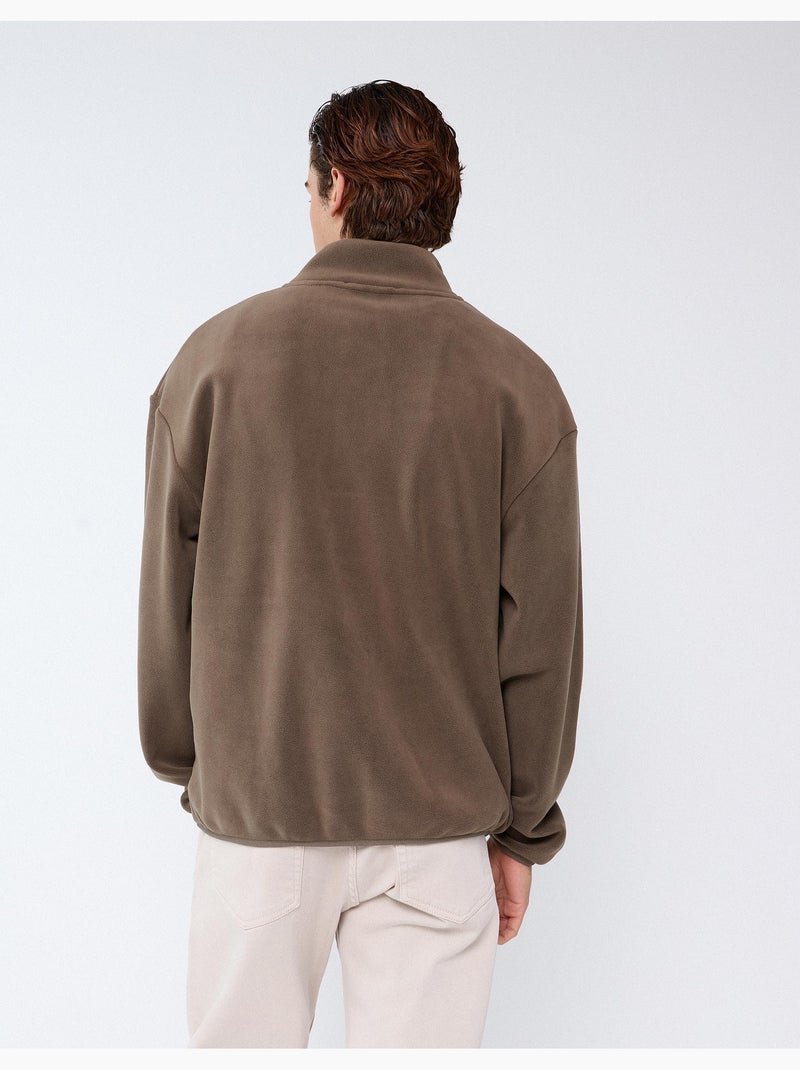 Felpa in pile, mo fashion Verde - Kiabi