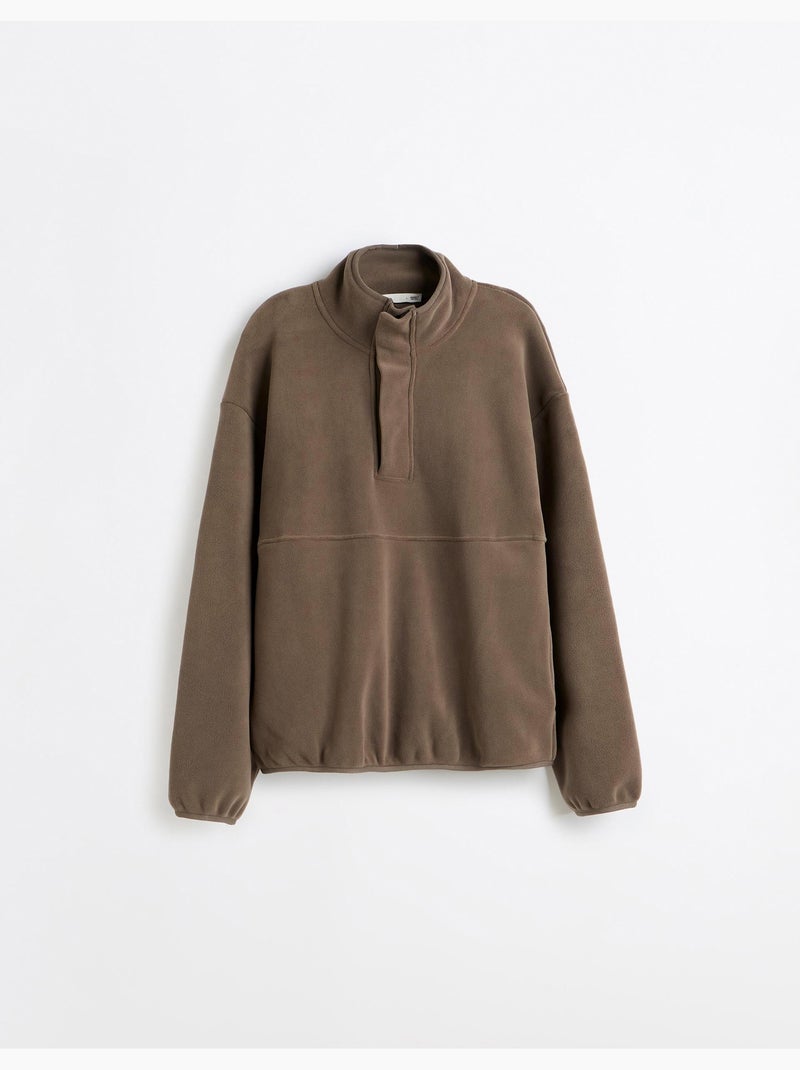 Felpa in pile, mo fashion Verde - Kiabi