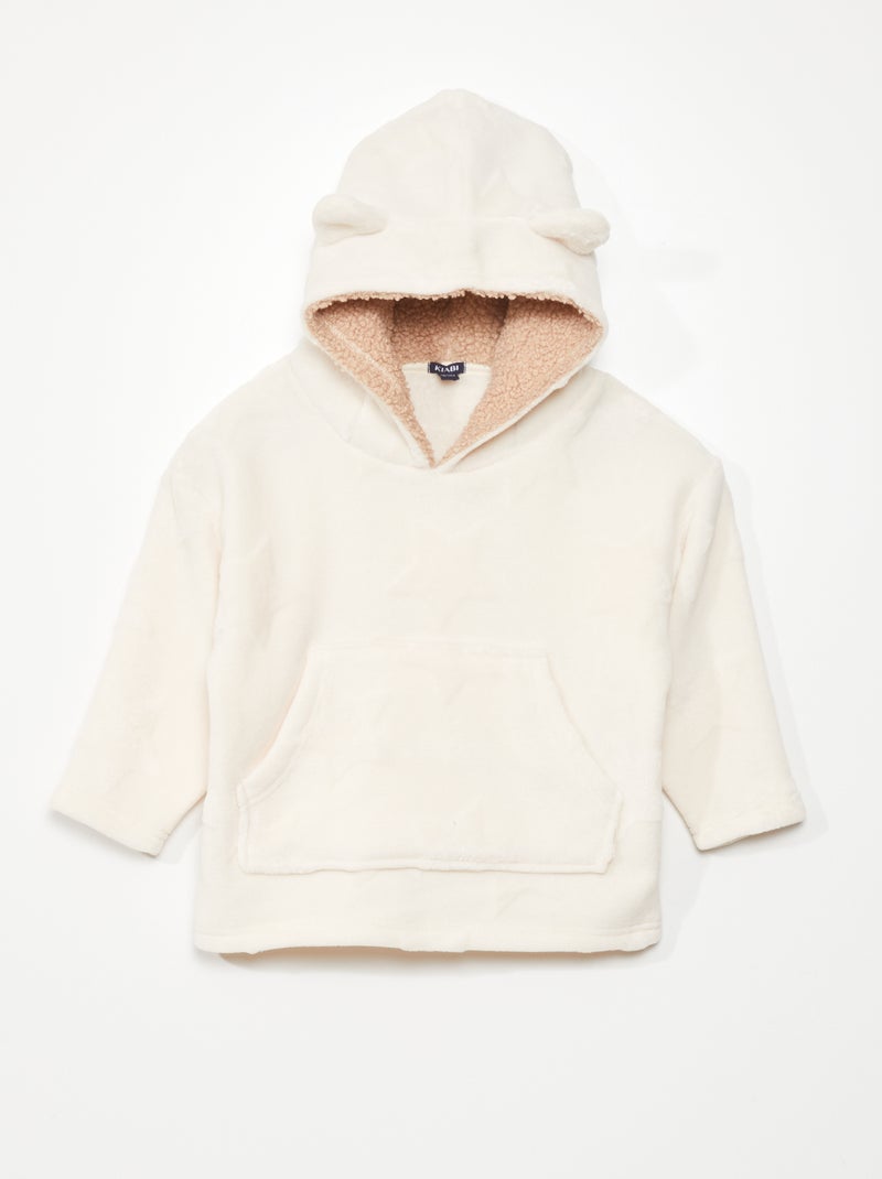 Felpa in pile morbidissimo BEIGE - Kiabi
