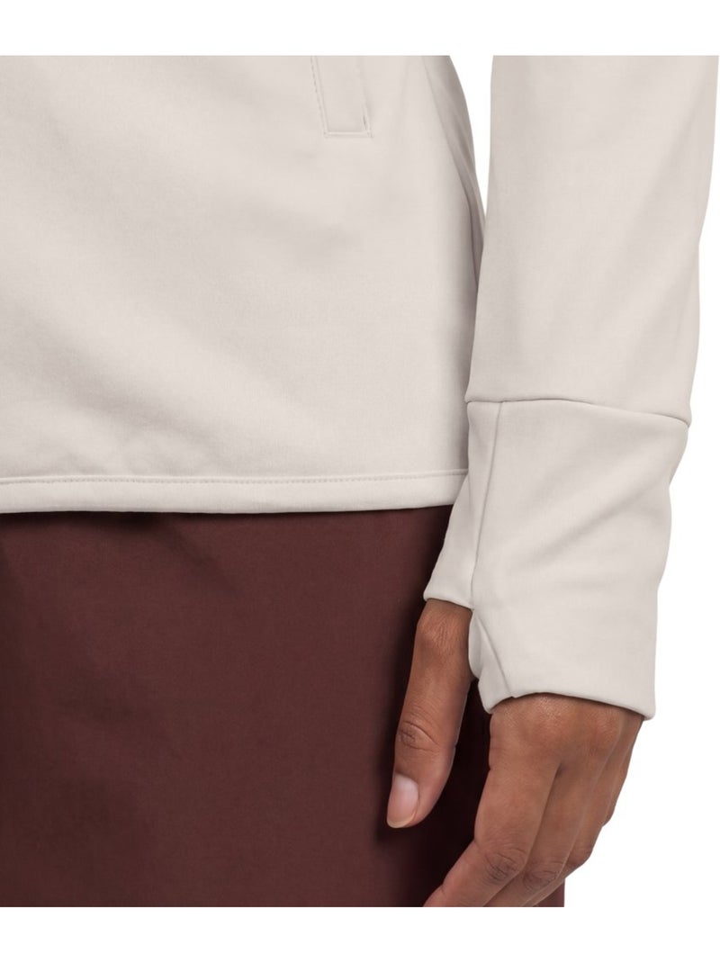Felpa in pile per l’escursionismo da donna escursionismo donna symbol-w sand Beige - Kiabi