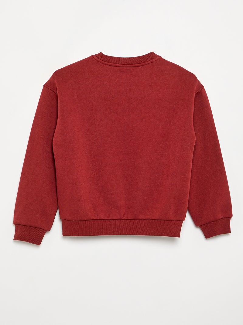 Felpa in pile Rosso - Kiabi