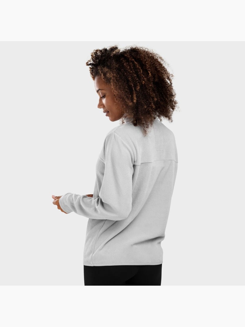 Felpa in pile sottile da donna sport invernali donna limestone-w Beige grigio - Kiabi