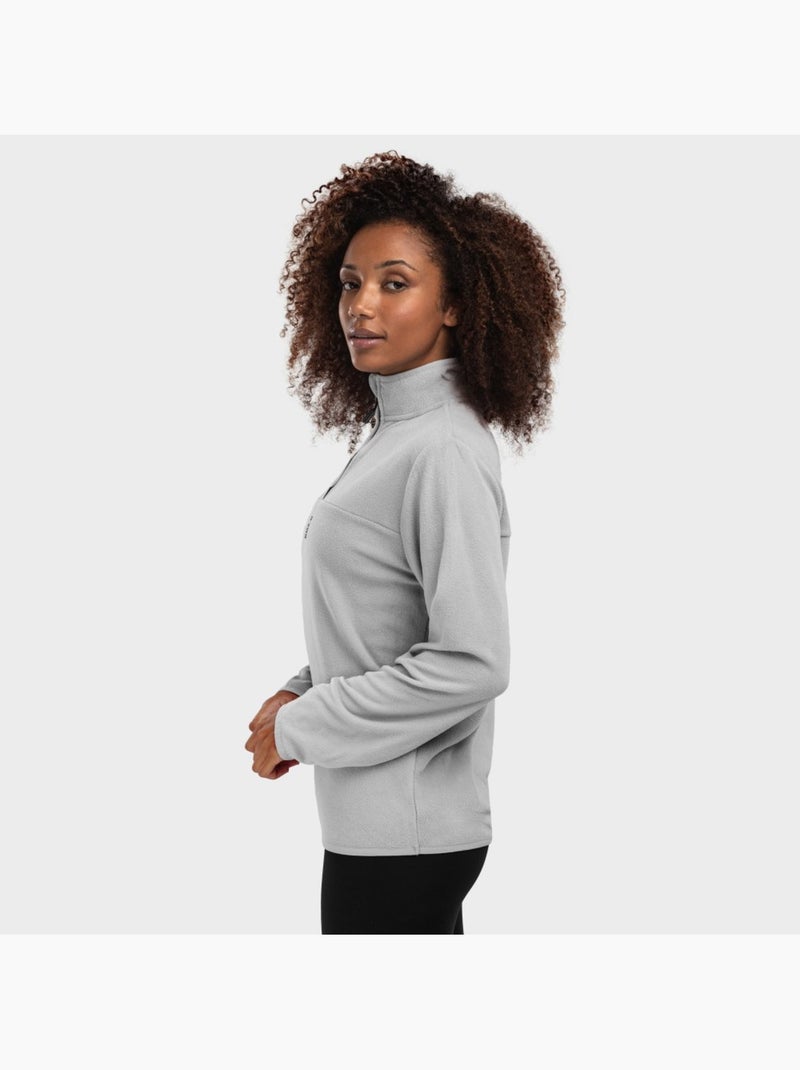 Felpa in pile sottile da donna sport invernali donna limestone-w Beige grigio - Kiabi