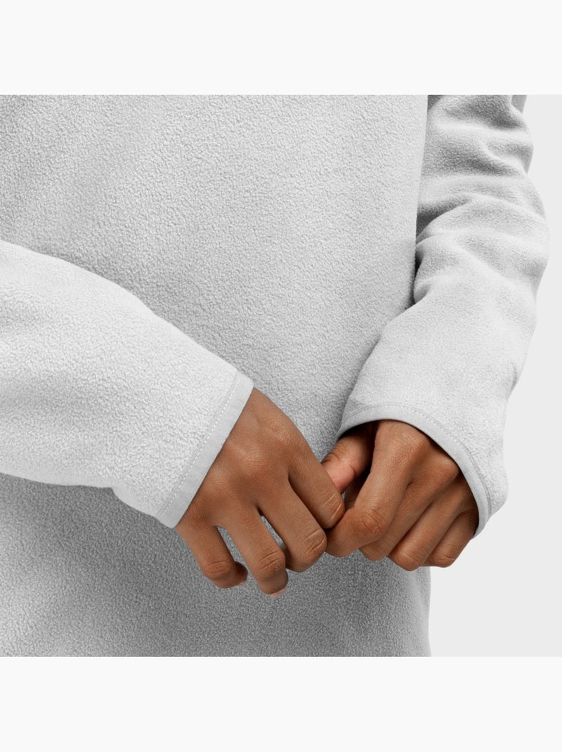 Felpa in pile sottile da donna sport invernali donna limestone-w Beige grigio - Kiabi