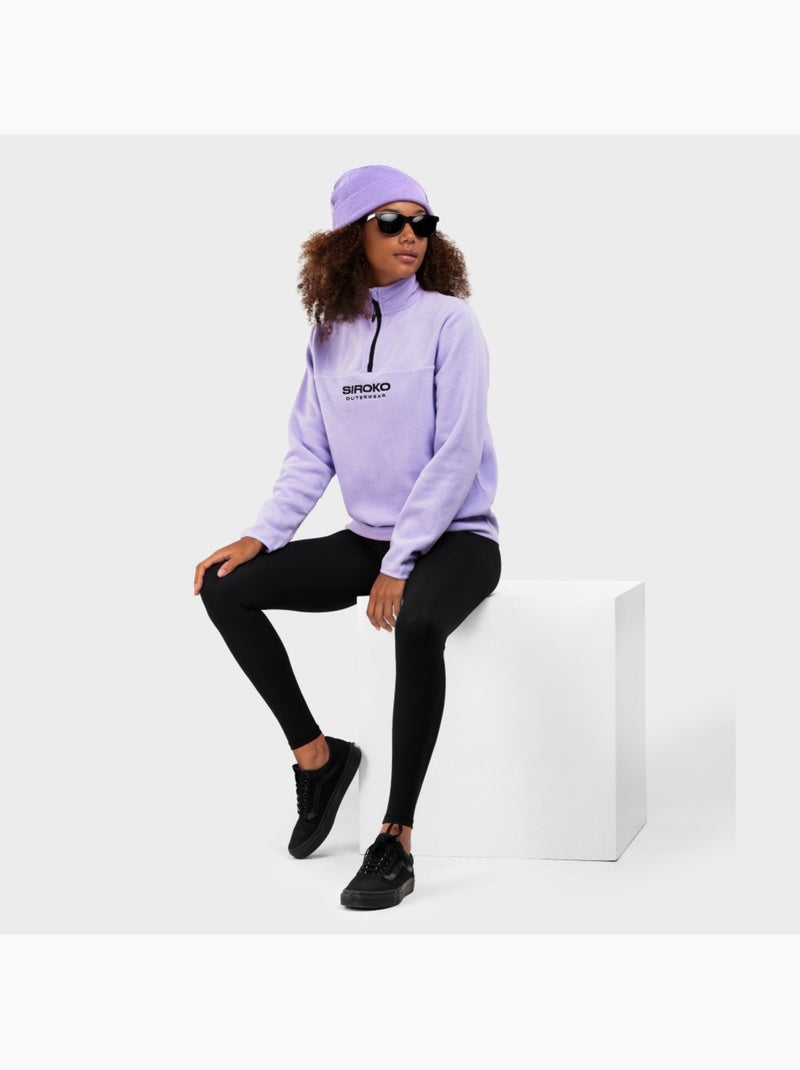 Felpa in pile spessa da donna sport invernali donna aurora-w Lavanda - Kiabi