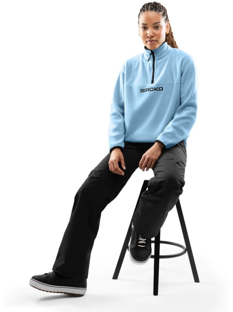 Felpa in pile spessa da donna sport invernali donna momji-w Blu - Kiabi