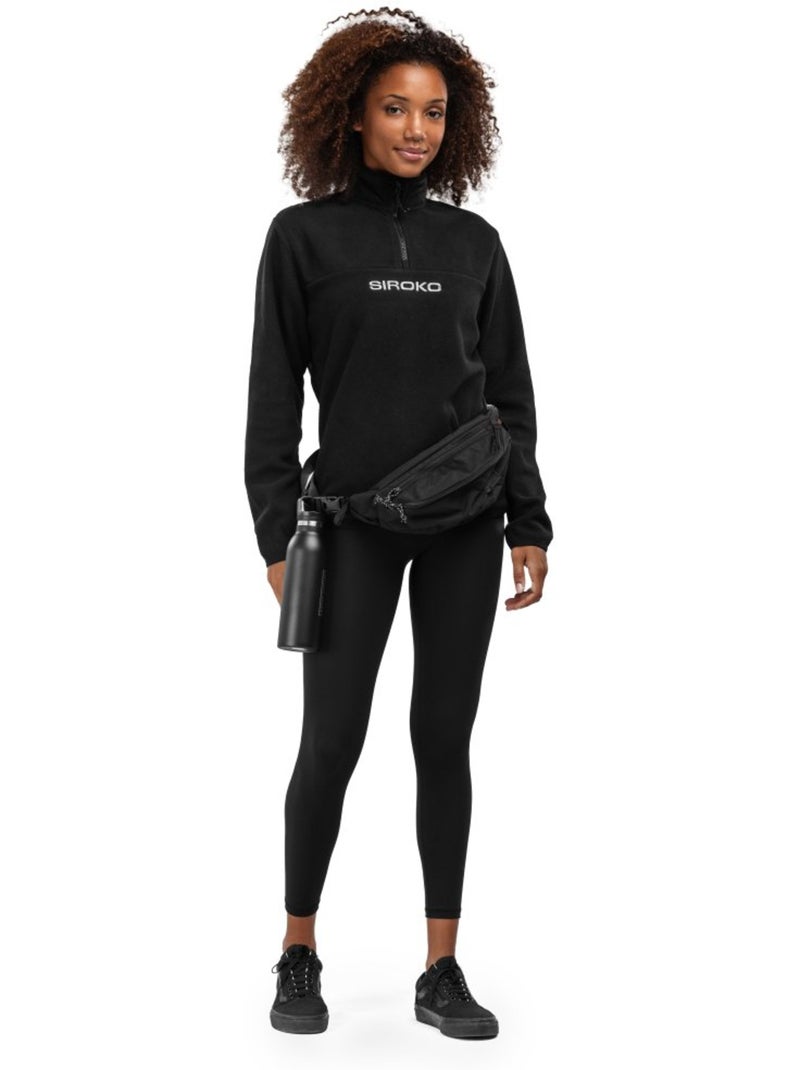 Felpa in pile spessa da donna sport invernali donna shadow-w Nero - Kiabi
