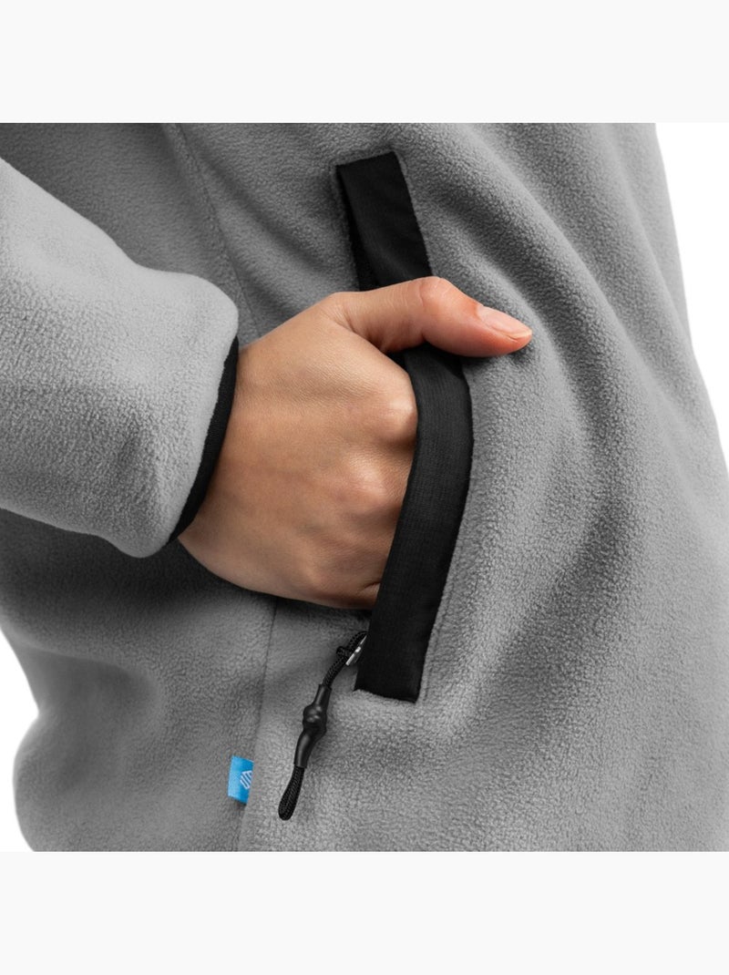 Felpa in pile spessa da uomo sport invernali donna koli-w Bianco Grigio - Kiabi