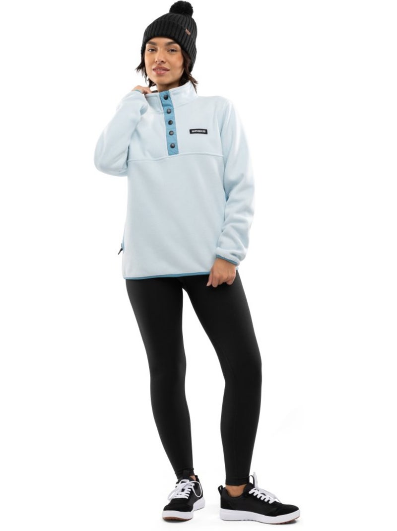 Felpa in pile spessa da uomo sport invernali donna nagano-w Blu - Kiabi