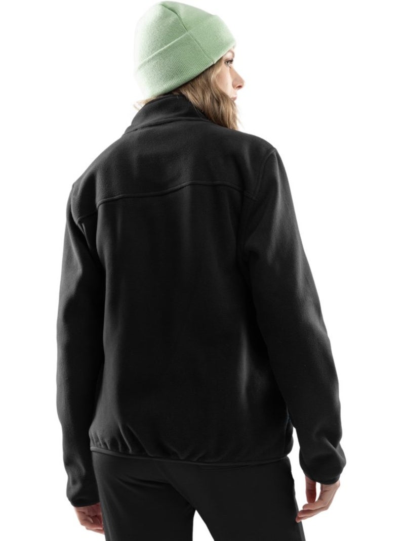 Felpa in pile spessa da uomo sport invernali donna stowe-w Nero - Kiabi