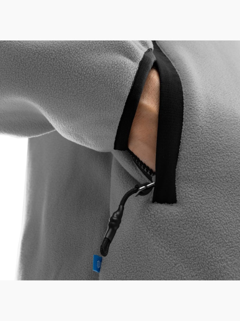 Felpa in pile spessa da uomo sport invernali uomo koli Bianco Grigio - Kiabi