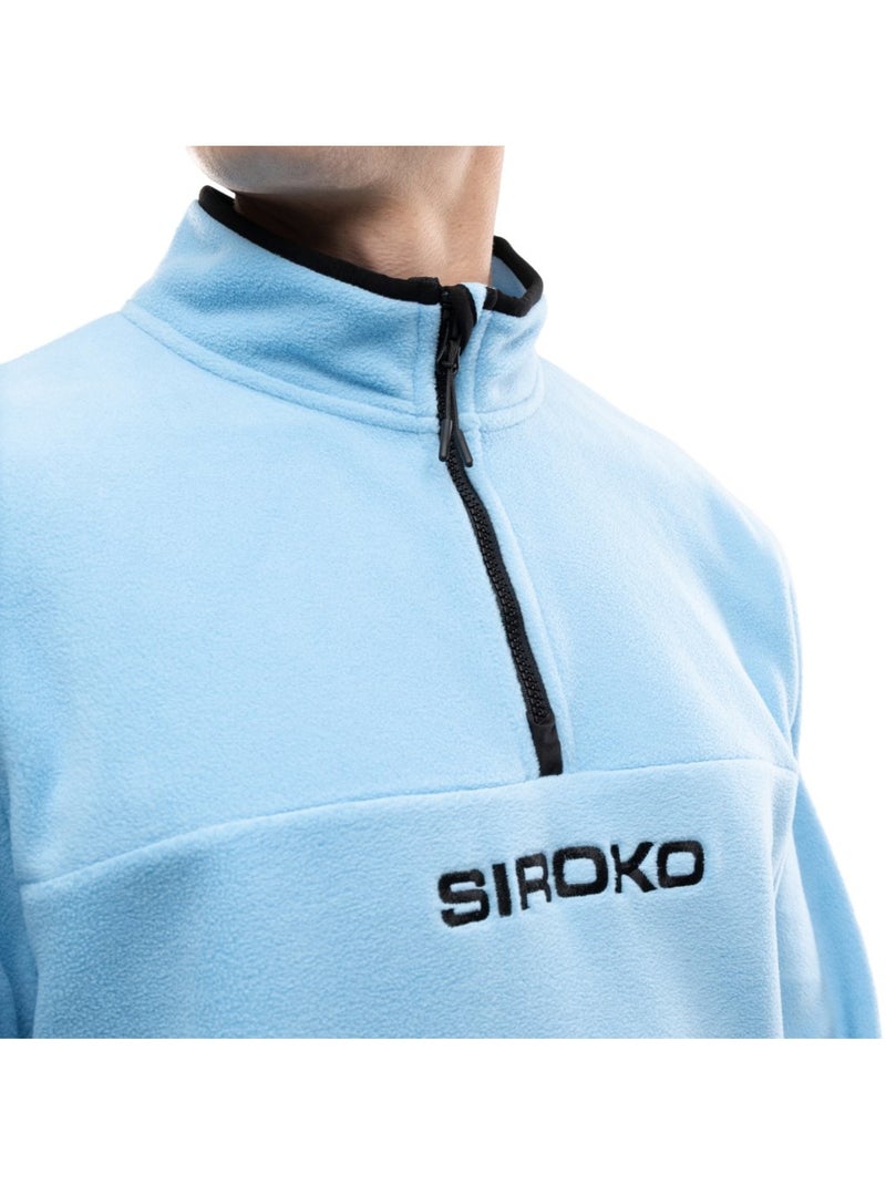 Felpa in pile spessa da uomo sport invernali uomo momji Blu - Kiabi