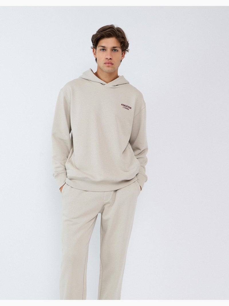 Felpa in pile stampata, mo fashion Beige - Kiabi