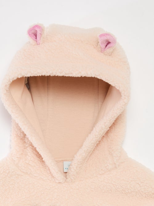 Felpa in pile 'Stitch' con cappuccio e orecchie - Kiabi