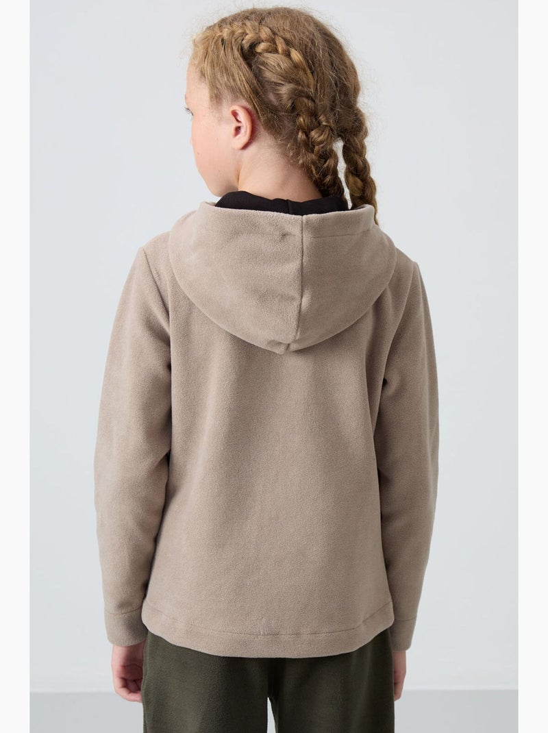 Felpa in poliestere tommy Beige argilla - Kiabi