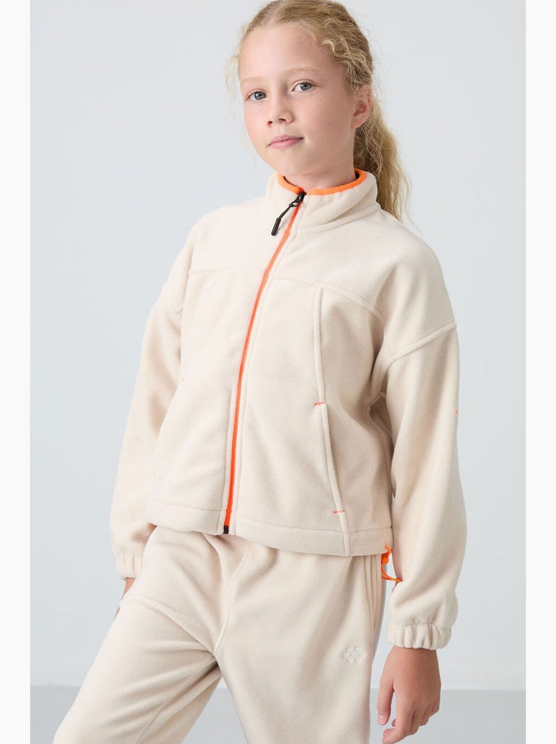 Felpa in poliestere tommy Beige argilla - Kiabi