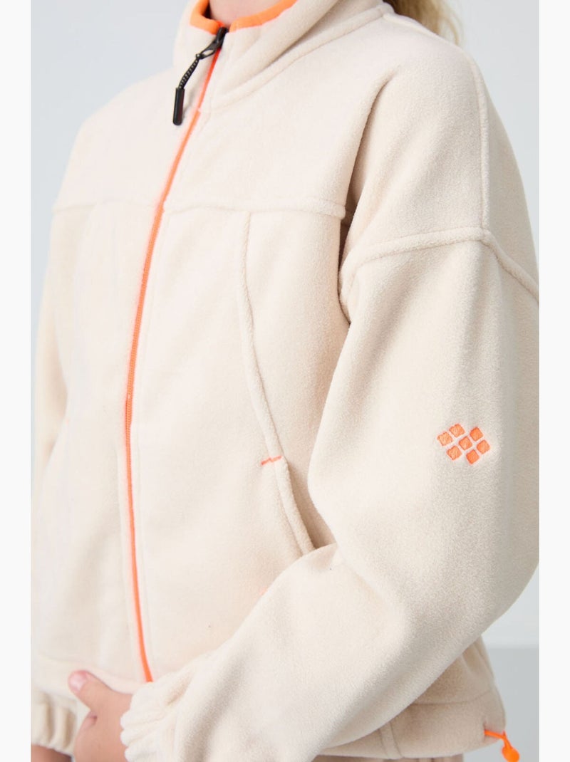 Felpa in poliestere tommy Beige argilla - Kiabi