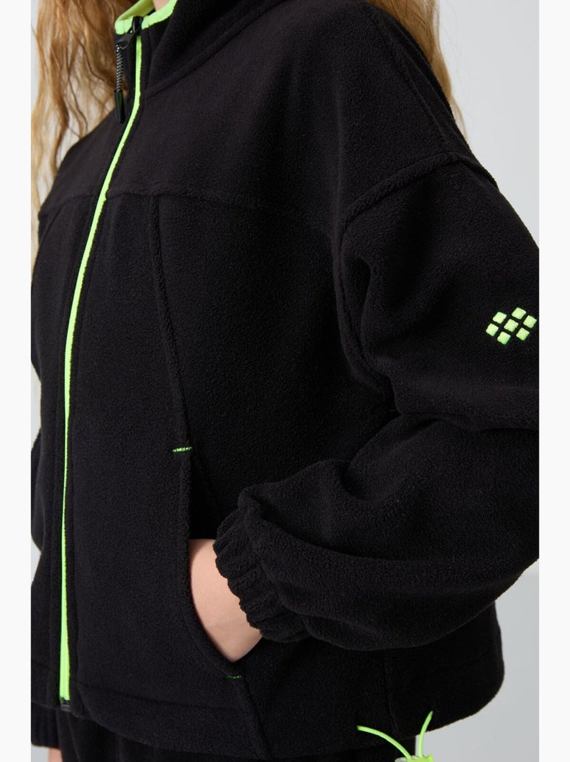Felpa in poliestere tommy Nero - Kiabi