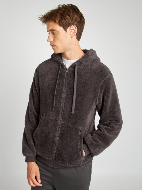 Felpa in sherpa con zip - Kiabi