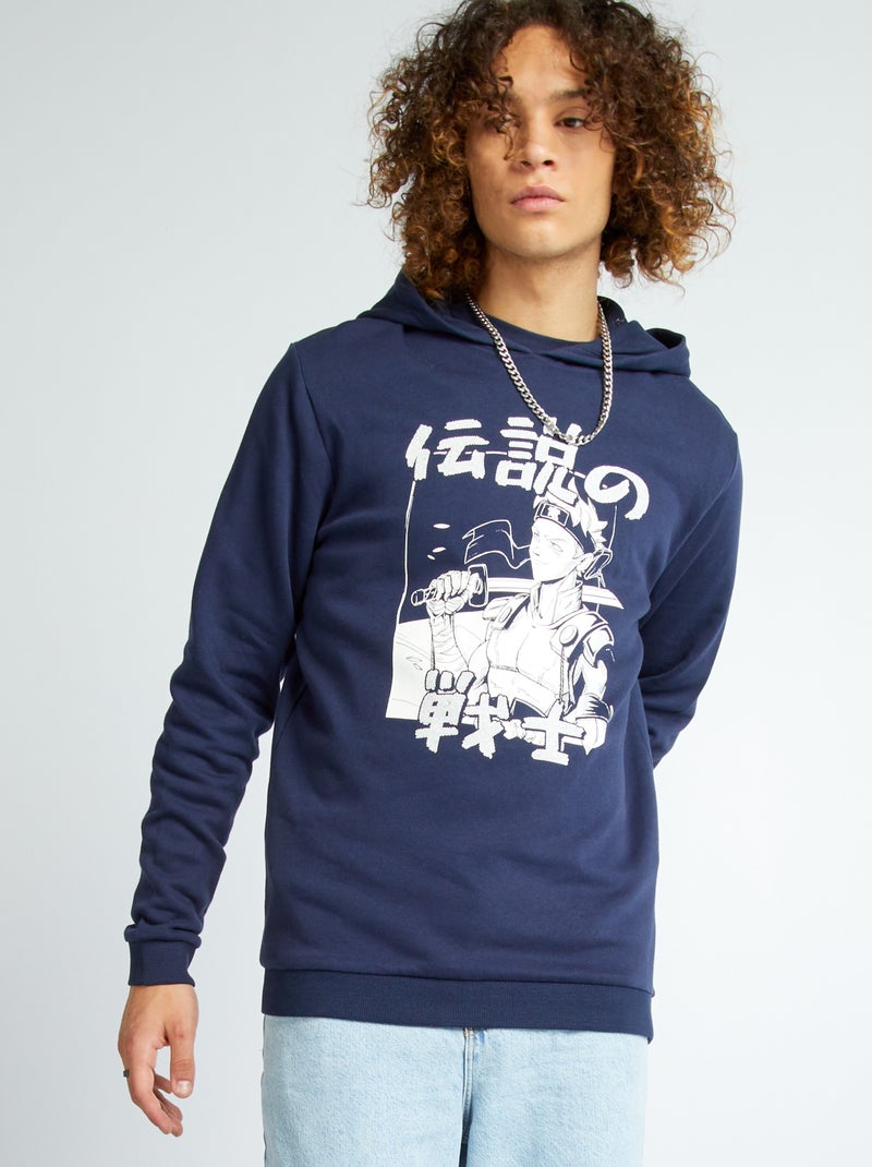 Felpa in tessuto felpato BLU - Kiabi