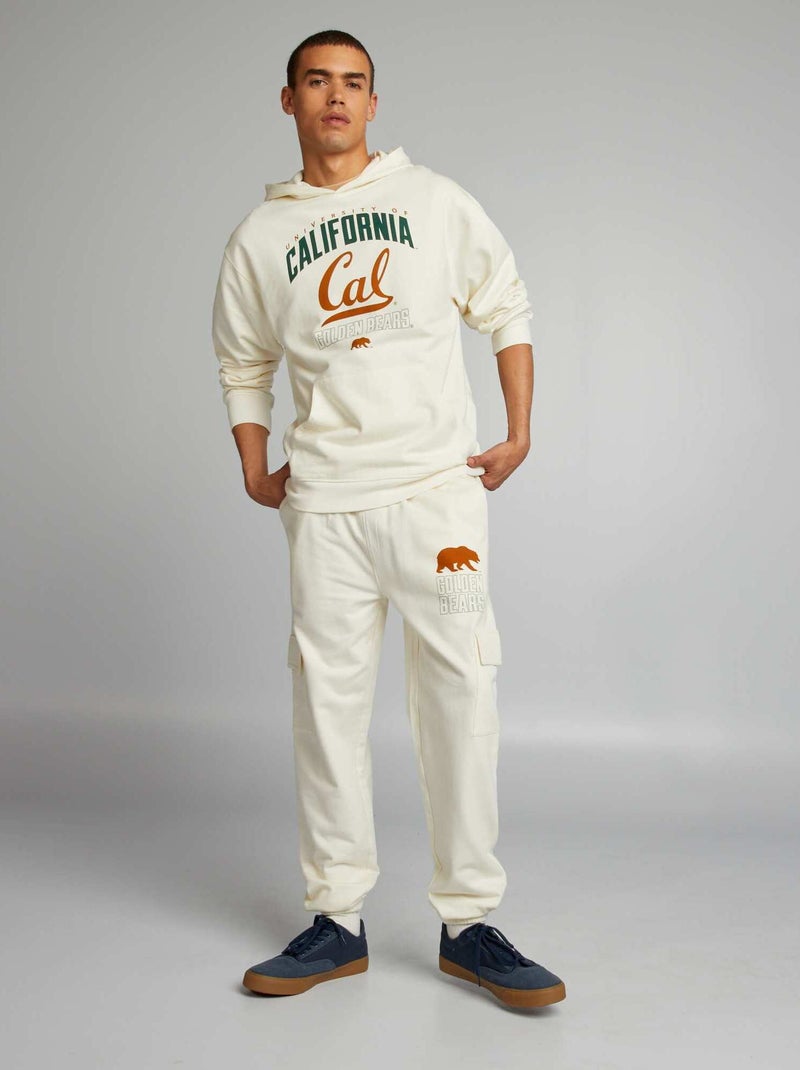 Felpa in tessuto felpato 'California' BIANCO - Kiabi