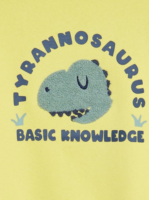 Felpa in tessuto felpato con animazione maglia bouclette - Kiabi