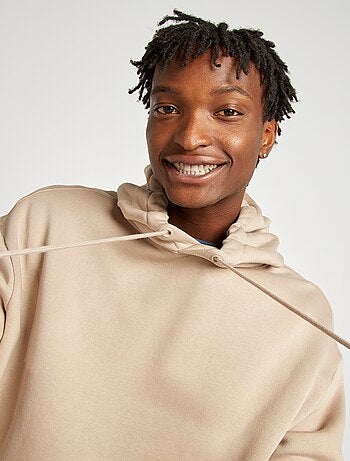 Felpa in tessuto felpato con cappuccio