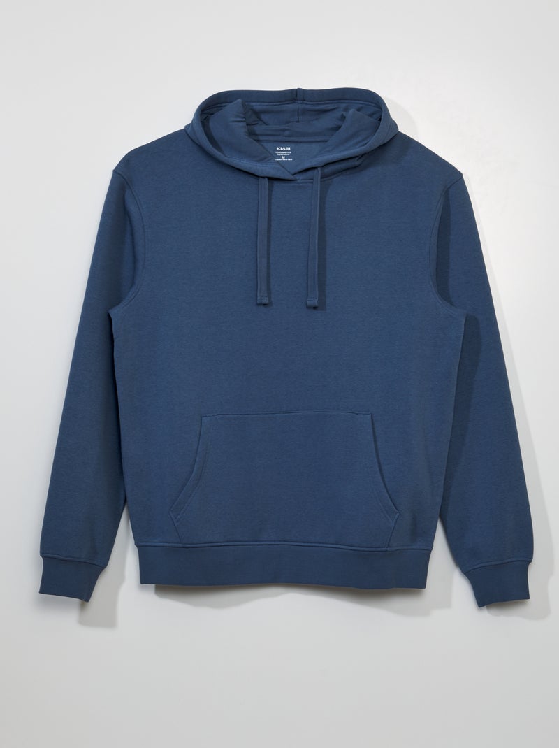 Felpa in tessuto felpato con cappuccio BLU - Kiabi