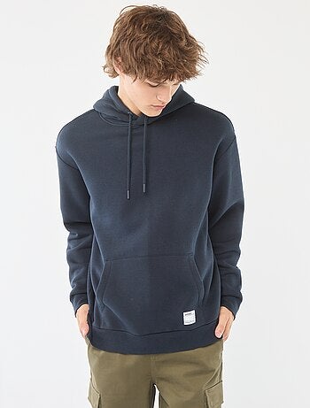 Felpa in tessuto felpato con cappuccio