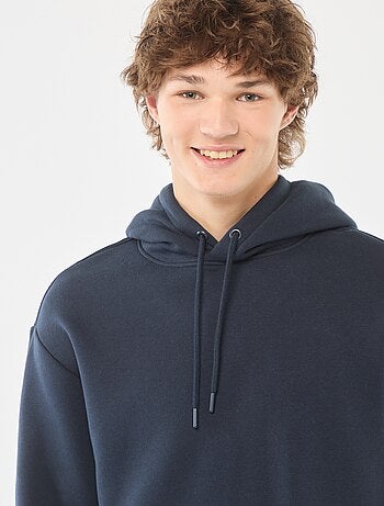 Felpa in tessuto felpato con cappuccio