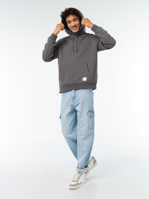 Felpa in tessuto felpato con cappuccio - Kiabi