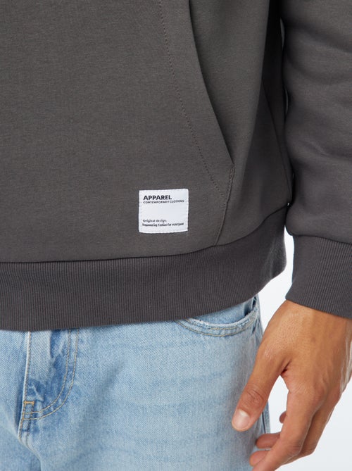 Felpa in tessuto felpato con cappuccio - Kiabi