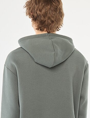 Felpa in tessuto felpato con cappuccio