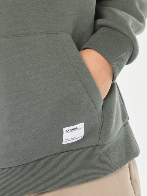 Felpa in tessuto felpato con cappuccio - Kiabi