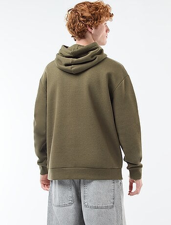 Felpa in tessuto felpato con cappuccio