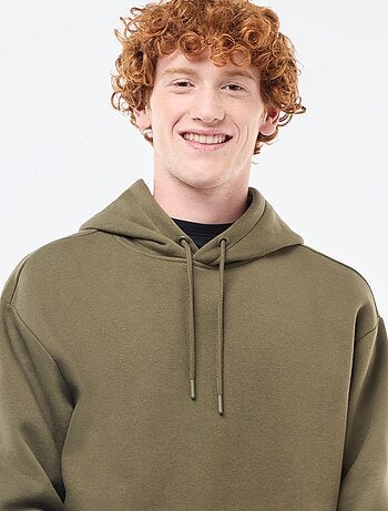 Felpa in tessuto felpato con cappuccio