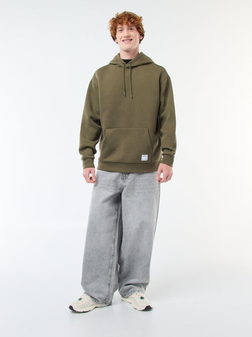 Felpa in tessuto felpato con cappuccio - Kiabi