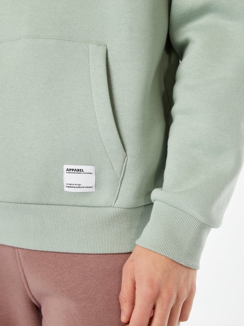 Felpa in tessuto felpato con cappuccio - Kiabi