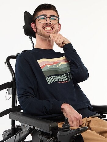 Felpa in tessuto felpato con stampa - So Easy